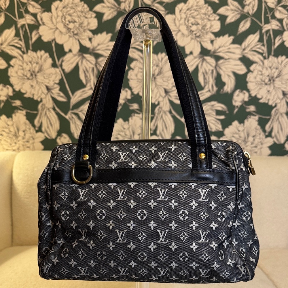 Louis Vuitton Authentic Black Min Lin Monogram Handbag - Picture 2 of 7